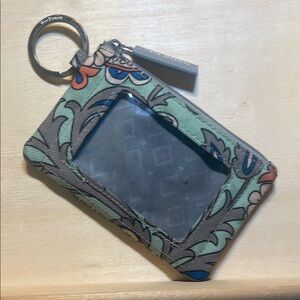 Vera Bradley Floral Patterned Keychain Wallet